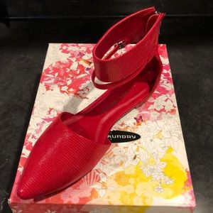 BRAND NEW; Never Worn red flats